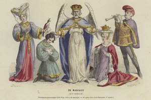 Una boda, siglo XV de French School