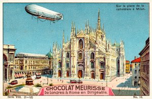 Sobre la Piazza del Duomo, Milán de French School