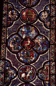 Ventana de Adán y Eva, siglo XIII de French School