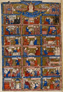 Agregar. 30024 f.1v Veintiuna escenas que representan las artes y las ciencias, de 