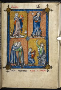Añadir MS 54180 f.107r Lorenzo de Orleans, La suma del rey, c.1295 (manuscrito) de French School