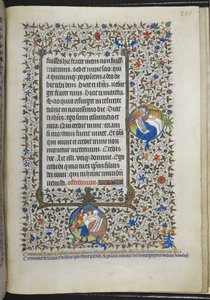 Add Ms 18850 f.286r Book of Hours (The Bedford Hours) c.1410-30 (tinta, color y oro sobre vitela) de French School