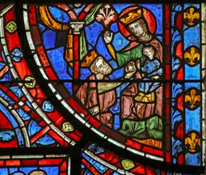 Adoración de los Reyes Magos de French School