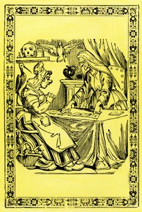 Narrador de aventuras. Portada de la llave de los sueños. Imagen de Epinal. Siglo XIX. de French School