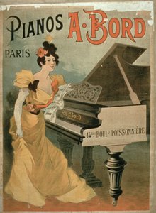 Anuncio de pianos A. Bord, París de French School