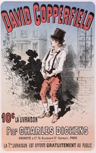Anuncio para David Copperfield de Charles Dickens, 1884 de French School