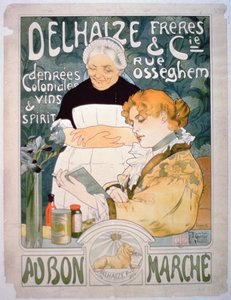 Anuncio para Delhaize, Hermanos y Co. en el Bon Marché de French School
