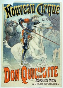 Anuncio para Don Quijote, Nuevo Circo, Bufonadas a Caballo de French School