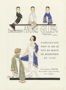 Anuncio de Etablissements Andre Gillier , pub 1920