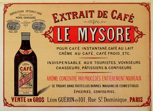 Anuncio de extracto de café Le Mysore de French School
