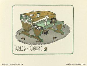 Anuncio de "Tables - Gigogne", pub.1920 (estarcido)