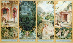 Anuncio del Agua Mineral de Carlsbad, Bohemia de French School