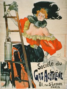 Anuncio de la Société du Gaz Acétylène, París de French School