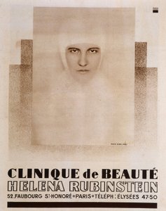 Publicidad para la clínica de belleza Héléna Rubinstein en París - en Vu