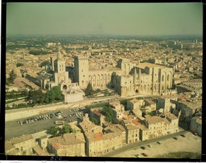 Vista aérea del Palacio de French School