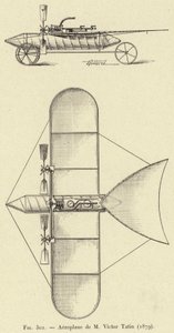 Aeroplano de M Victor Tatin (1879)