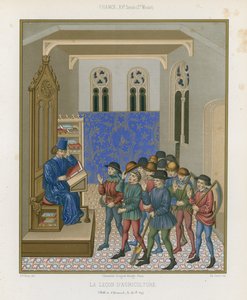 Lección de agricultura de French School