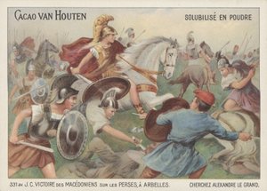 Victoria de Alejandro Magno sobre los persas en la Batalla de Arbela, 331 a.C. de French School
