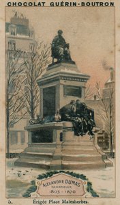 Alexandre Dumas, Novelista, 1803-1870, Erigida en Place Malesherbes de French School