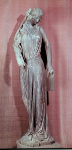 Figura alegórica de La Sinagoga, del portal del transepto sur de la catedral de Estrasburgo, c.1230 de French School