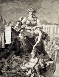 Alegoría del Terror (grabado) de French School