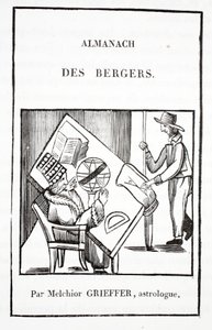 Almanaque de los Pastores por Melchior Grieffer, astrólogo de French School