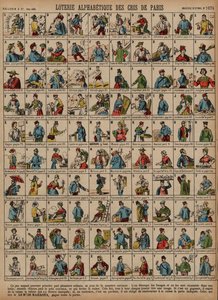 Lotería alfabética de los gritos de París de French School