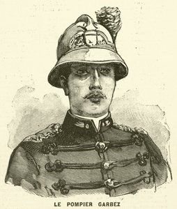 Alphonse Garbez, bombero francés (grabado) de French School