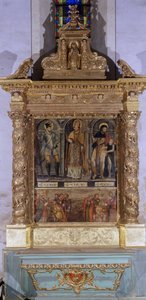 Altar de San Clair (también llamado altar de San Roch) de French School