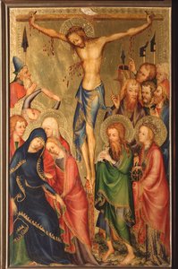 Altarolo del Bargello: crucifixión (díptico del Bargello, crucifixión) de French School