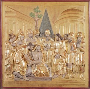 Retablo que representa la Resurrección de Lázaro de French School