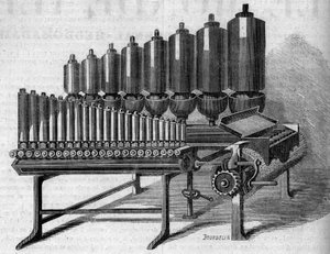 Órgano de vapor americano. Grabado en “Le Monde Illustré” n°146 del 28 de enero de 1860. de French School