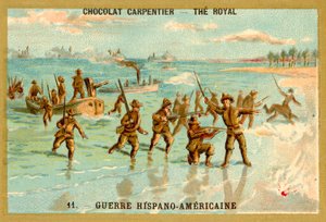 Tropas americanas desembarcando, Guerra Hispanoamericana