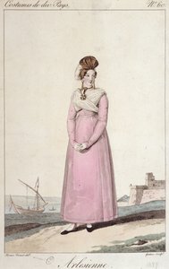 Una arlesiana - grabado de French School