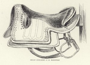 Una silla de montar inglesa por Ragotski de French School