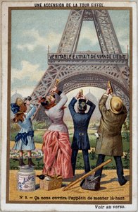 Un ascenso a la Torre Eiffel: se puede ver la altura de la torre a la vista larga