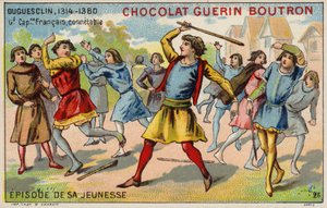 Un episodio de la juventud de Bertrand du Guesclin, Condestable de Francia de French School