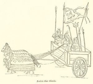 Antiguo carro chino de French School