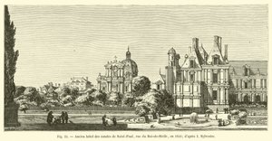 Antiguo hotel de los condes de Saint-Paul, rue du Roi-de-Sicile, en 1650; según I. Sylvestre