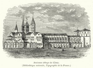 Antigua abadía de Cluny de French School