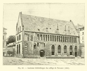 Antigua biblioteca del colegio de Navarra, 1860 de French School
