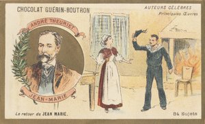 André Theuriet (1833-1907), poeta, novelista y dramaturgo francés, autor de “Jean-Marie”, drama (1872) de French School