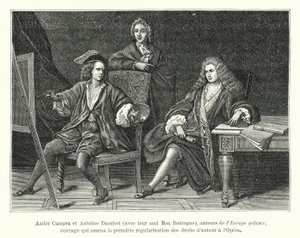 André Campra y Antoine Danchet, con su amigo Bon Boulogne, autores de L