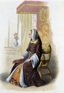 Ana de Bretaña, duquesa de Bretaña (1477-1514) - en "Le Plutarque français", por Mennechet, París de French School