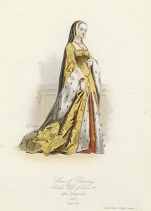 Ana de Bretaña, segunda esposa de Luis XII de Francia de French School