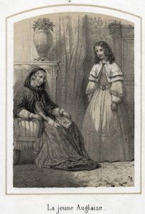 Grabado anónimo del siglo XIX de French School