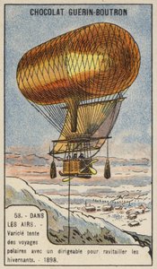 Anthony Varicle volando su dirigible a Alaska para reabastecer a los buscadores de oro que pasan el invierno de French School
