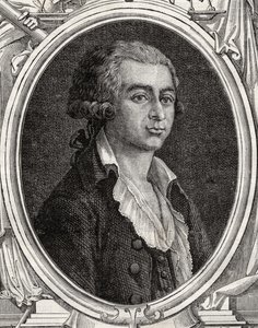 Antoine-Joseph Gorsas (1752-93) de la "Histoire de la Revolution Francaise" de Louis Blanc (1811-82) (grabado) de French School