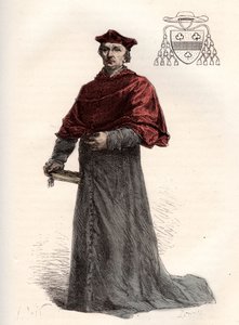 Antoine Duprat, cardenal legat francés (1463-1535) - Cardenal Antoine Duprat (1463-1535) - grabado de L