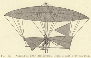 Aparato de Letur, en el cual encontró la muerte, el 27 de junio de 1854 de French School